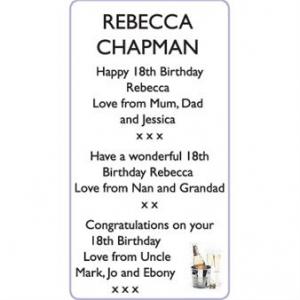 REBECCA CHAPMAN