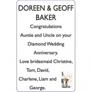 DOREEN and GEOFF BAKER