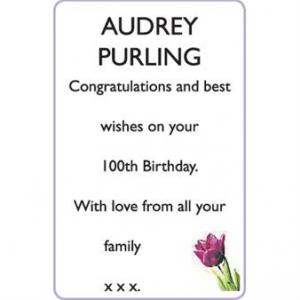 AUDREY PURLING