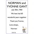 NORMAN and YVONNE GANT