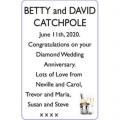 BETTY and DAVID CATCHPOLE