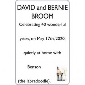 DAVID and BERNIE BROOM