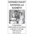 RAYMOND and ELISABETH HOWARD-YAXLEY