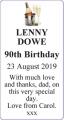 LENNY DOWE