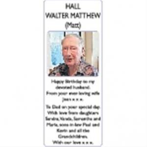 WALTER MATTHEW HALL