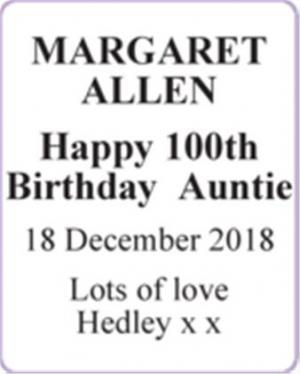 MARGARET ALLEN