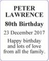 PETER LAWRENCE